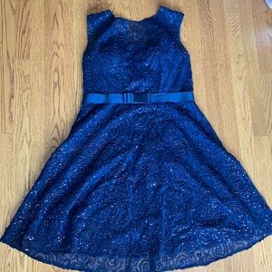 Sparkly Floral Dress